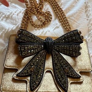 Kurt Geiger Black and Gold Wallet - The Shoreditch